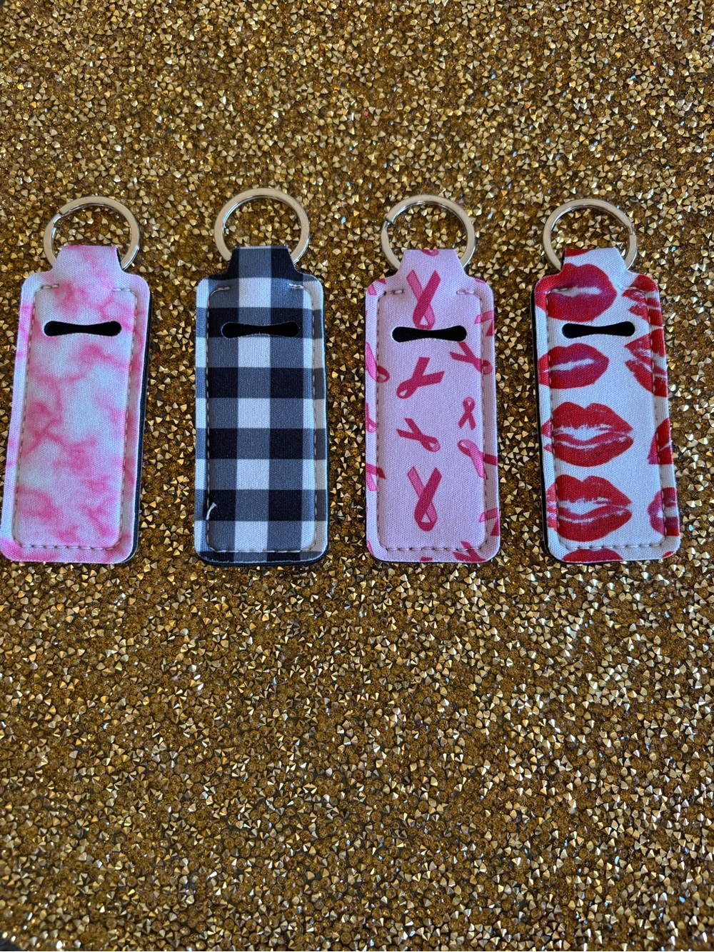Womens NWT Lipstick & Assorted Key Ring Holders - Pack of 4 - Picture 3 of 4